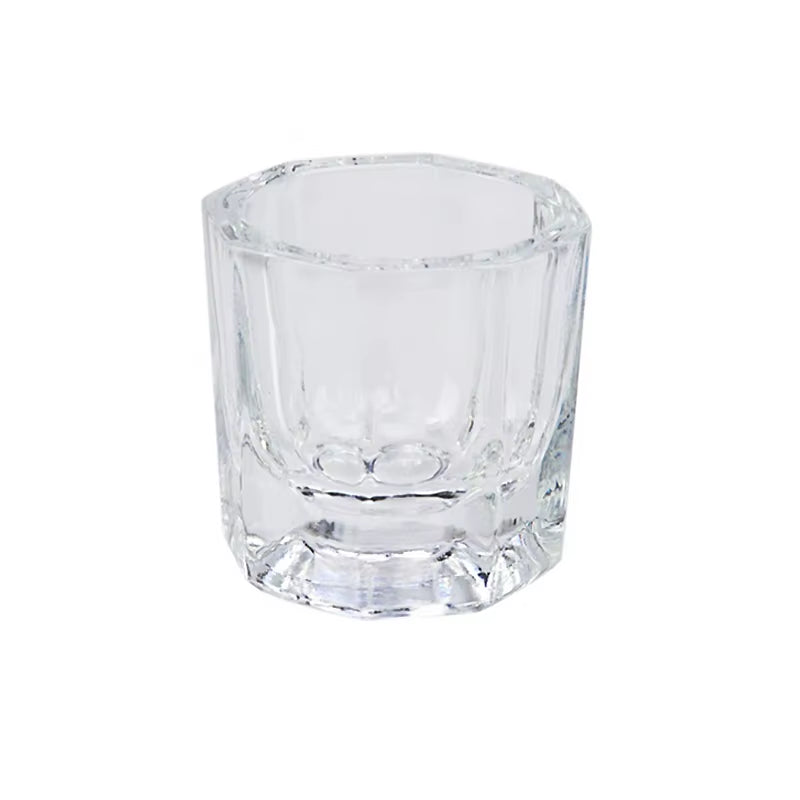 Crystal Glass Acrylic Powder Dappen Dish, Nail Cup, Wash Brush Bowl, Nail Art Tools