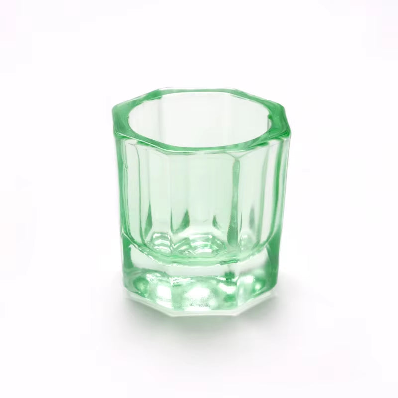 Crystal Glass Acrylic Powder Dappen Dish, Nail Cup, Wash Brush Bowl, Nail Art Tools