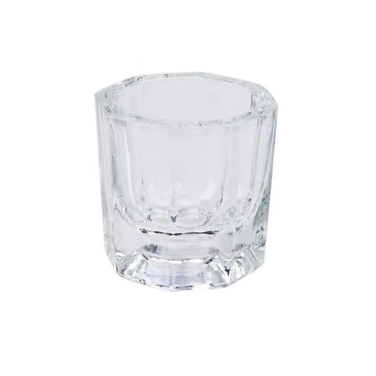 Crystal Glass Acrylic Powder Dappen Dish, Nail Cup, Wash Brush Bowl, Nail Art Tools
