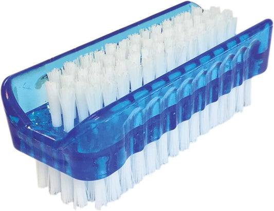 Classic Hand & Nail Brush, 2 Sided - Soft & Stiff, Comfortable No-Slip Grip, Cleans Hands & Fingernails, Assorted Colors, 1 Pack