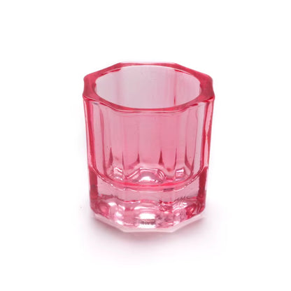 Crystal Glass Acrylic Powder Dappen Dish, Nail Cup, Wash Brush Bowl, Nail Art Tools