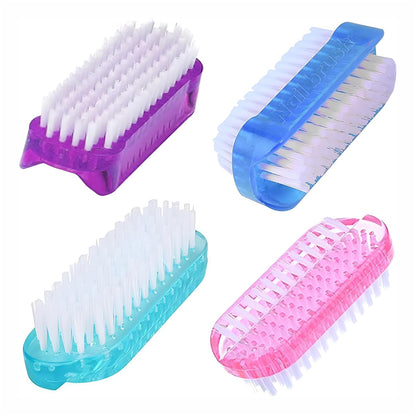4 Pcs Nail Brush Two Sided,Nail Brush for Cleaning Fingernails Men Women,Nail Brushes for Toes,Easy Use Fingernail Brush,Nail Scrubber Brush for Travel,Nail Cleaning Brush Kids